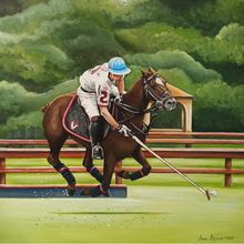 Load image into Gallery viewer, Acrylic painting "Polo player"