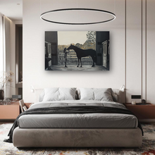 Load image into Gallery viewer, Acrylic painting "At the stable"
