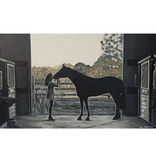 Load image into Gallery viewer, Acrylic painting "At the stable"

